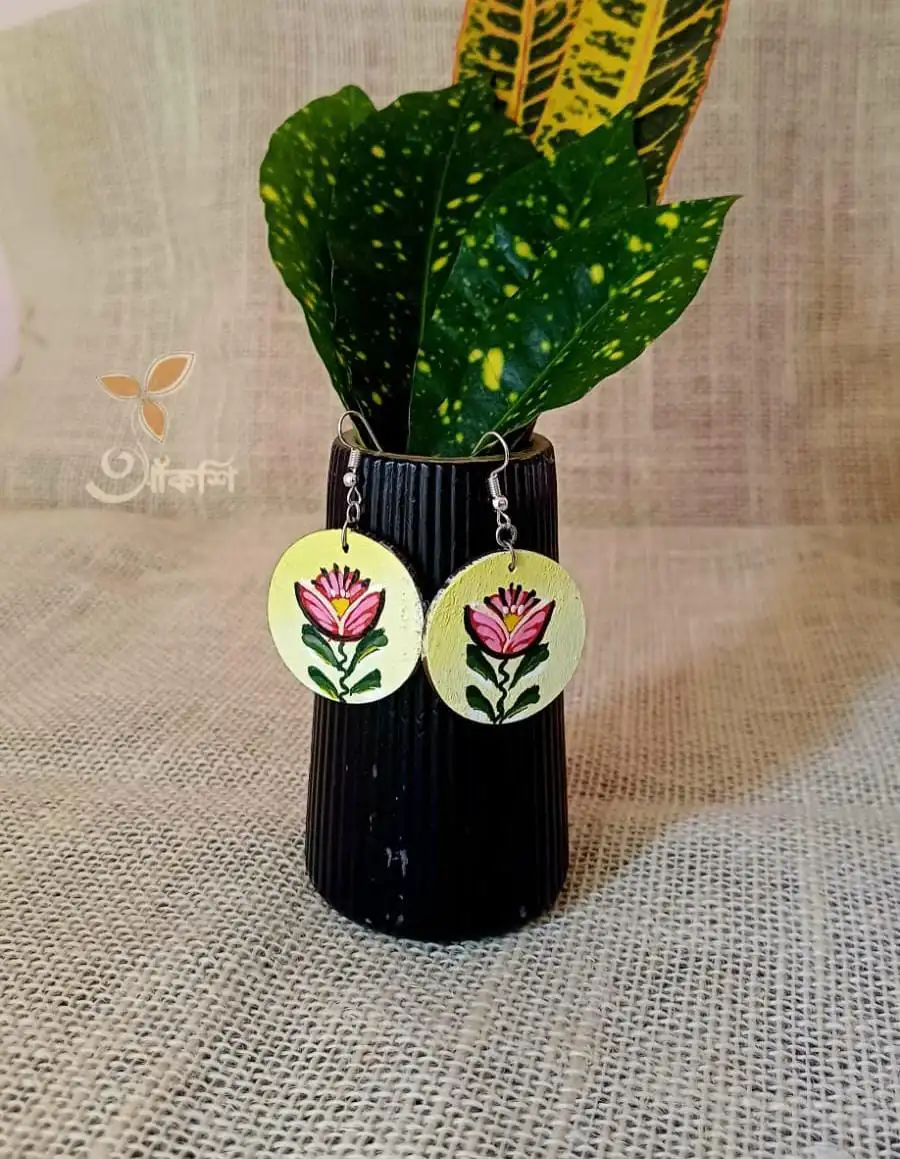 রিকশা পেইন্টিং হ্যান্ডমেড কানের দুল
