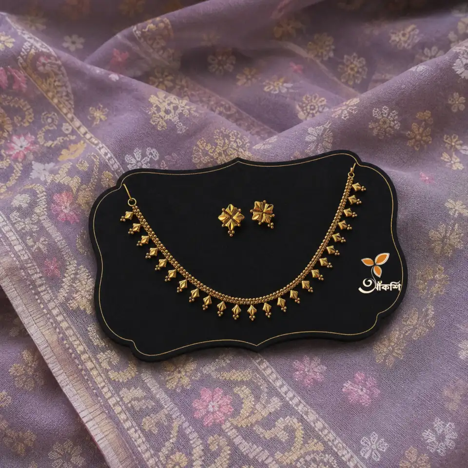 পিতল পলিশ ট্রেডিশনাল জুয়েলারি সেট